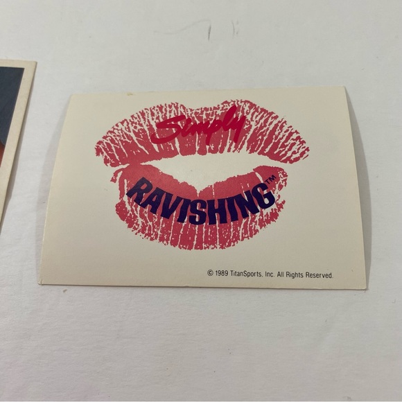 Ravishing Rick rude titan wrestling card #104 -1989 simply ravishing Preowned - Picture 2 of 5